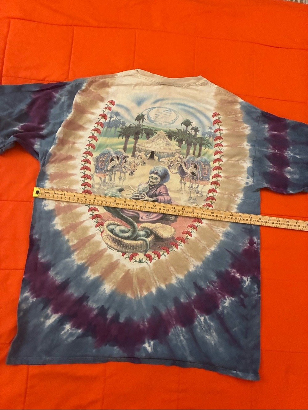 Vintage Grateful Dead 2001 Liquid Blue 2 Sided Dead Carpet Ride Shirt XL - Picture 5 of 7